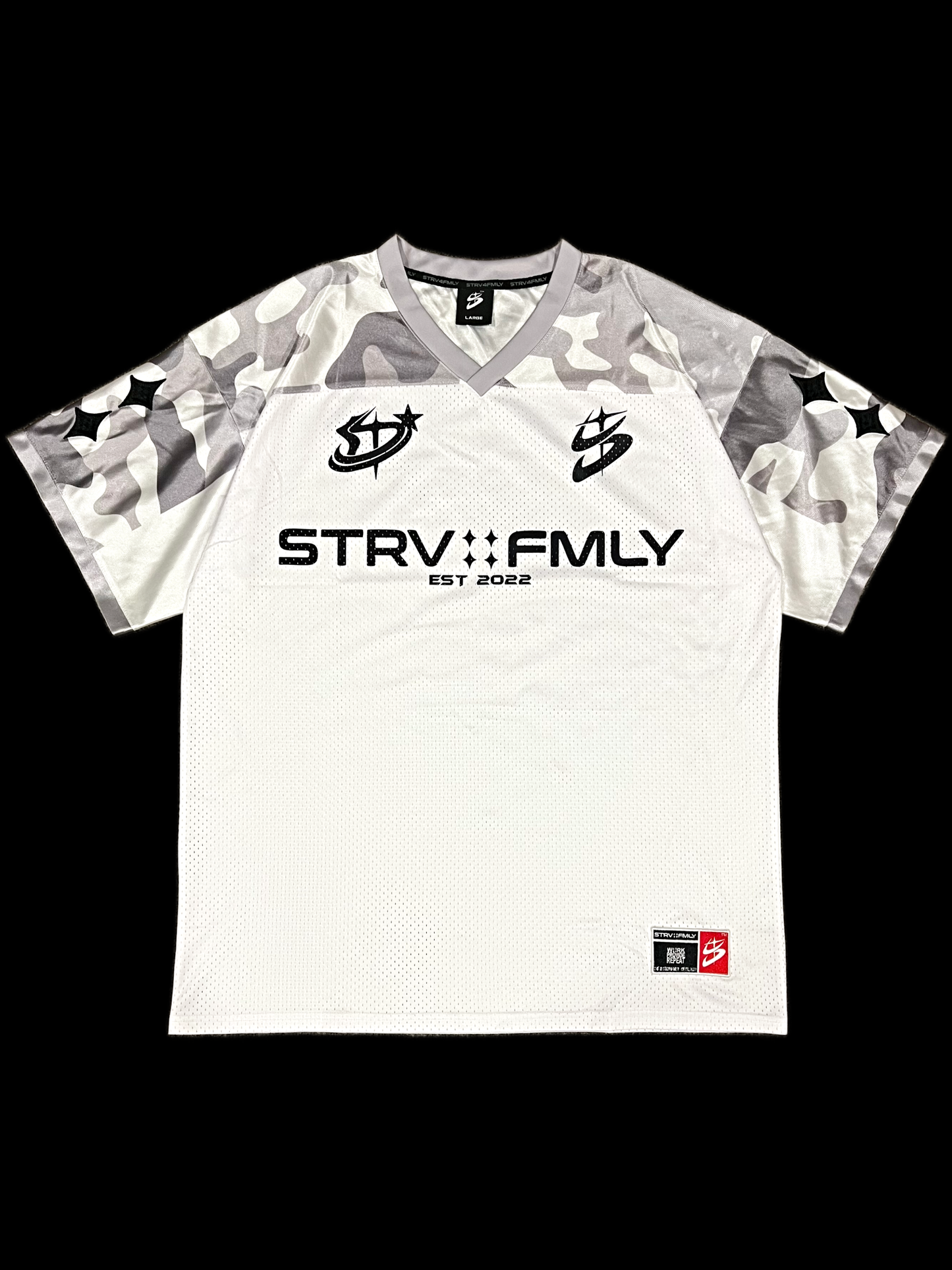 S4F Nova-Camo Oversized Tee White